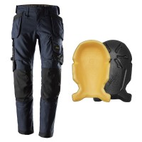 Snickers 6244 AllroundWork Canvas Stretch Trousers Holster Pockets
